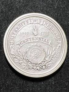lot 55 image: 1 TROY OZ .999 FINE SILVER NEBRASKA ROUND
