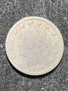 lot 60 image: 1886 US V NICKEL