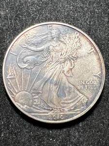 lot 67 image: 2010 AMERICAN SILVER EAGLE 1 TROY OZ .999 FINE SILVER