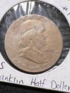 lot 68 image: 1953-S US FRANKLIN HALF DOLLAR
