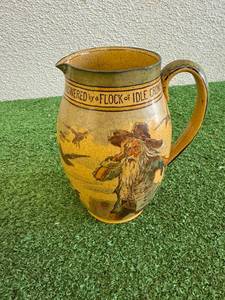 lot 153 image: 1925 Royal Doulton Pottery Rip van Winkle Pitcher