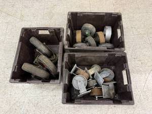 lot 103 image: 3 Tubs of Large Casters