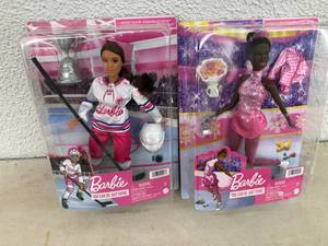 lot 200 image: Barbie You Can Be Anything Hockey Player & Ice Skater