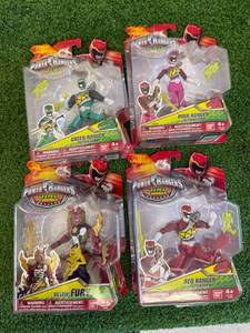 lot 214 image: Sabans Power Rangers Dino Charge Action Heros & Villain