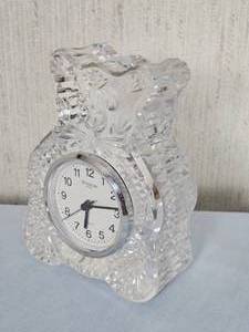 lot 50 image: Waterford Crystal Teddy Bear Clock
