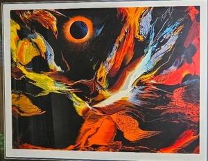 lot 6 image: Poems of Fire Eclipse Leonardo Nierman Sign & Number Print Mexican Postwar Modern Artist