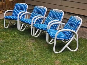 lot 44 image: Vintage Miami Pool Chairs