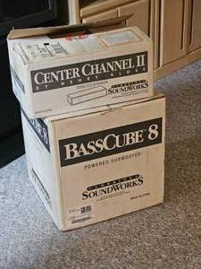 lot 88 image: Cambridge SoundWorks 8 Subwoofer & Center Speaker