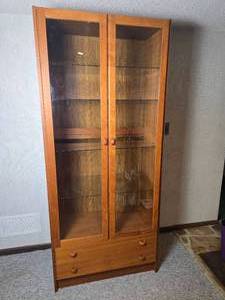 Stunning Vintage Danish Modern Display Cabinet