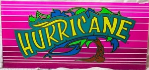 lot 112 image: Awesome Vintage Hurricane Glass Panel