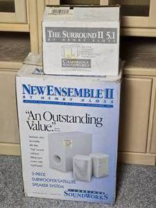 lot 87 image: Cambridge Soundworks New Ensemble II 5-Piece Surround Sound Stereo System