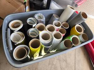 lot 6 image: Rolls of Adhesive Vinyl and Reflective Film