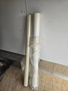 lot 11 image: Clear Static Cling Roll and Either Clear Vinyl or Static Cling - 54 Rolls