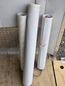 lot 24 image: Misc. Rolls of Window Graphics Vinyl Including ORAJET Series 3675 Perforated Window Graphics PVC Digital Media