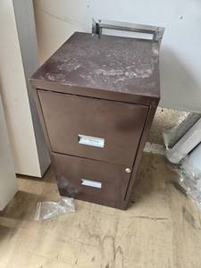 lot 27 image: W.P. Johnson Company 2 Drawer Filing Cabinet