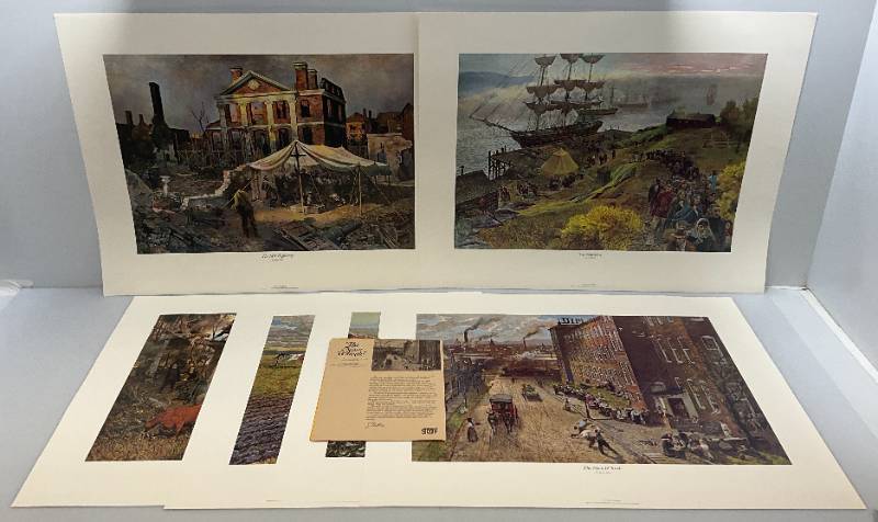 lot 112 image: 1974-75 John Falter 3M Company Print Set (6) Prints
