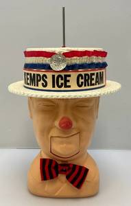 lot 82 image: RARE Vintage W.C. Fields The Entertainer Poynter Products Ice Bucket With Kemps Ice Cream Hat