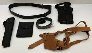 lot 26 image: Misc. Holster Belts, Ammo Pouches And More