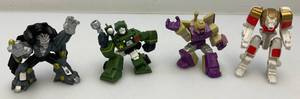 lot 93 image: Misc. 2007 Hasbro TRANSFORMERS Robot Heroes Miniature Movie Series Robots Including Blackout, Blitzwing, Iron Hide & Rid Leo Prime Lion