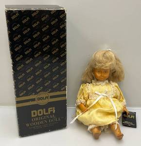 lot 97 image: Vintage Original DOLFI Made In Italy Dolfi Original Wooden Doll In Original Box