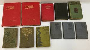 lot 110 image: Misc. Antique Hardcover Books & more