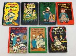lot 131 image: Misc. 1950s Raggedy Ann And Andy Hardcover Books