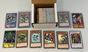lot 180 image: Misc. Yu-Gi-Oh Trading Cards Including Custom Anime Unsorted (Some In Hard Sleeves)