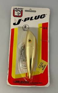 lot 188 image: Vintage Luhr Jensen J-Plug #4 On Original Card