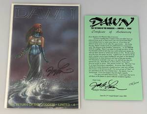 lot 208 image: DAWN 11563500 Limited Edition The Return Of The Goddess Autographed By Joseph Michael Linsner (With COA)