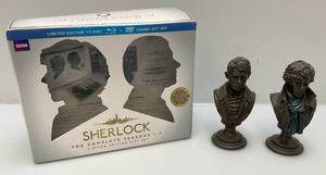 lot 220 image: Limited Edition Sherlock The Complete Seasons 1-3 Gift Set (Busts Only No Blu-Rays)