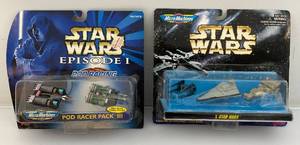 lot 227 image: 1996 & 1998 STAR WARS MicroMachines STAR WARS I & Episode I (NIB))