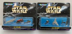 lot 228 image: 1996 STAR WARS MicroMachines STAR WARS  VII & VIII (NOC)