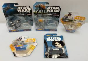 lot 234 image: Misc. STAR WARS HotWheels & More (New On Card)