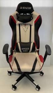 lot 251 image: S-Racer Speed Series Gaming Chair (Arm Rests Have Some Missing Vinyl)