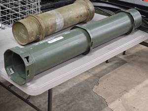 lot 231 image: Military Ammo Case  105mm Cartridge Ammunition for Cannon