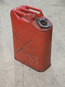 lot 245 image: Metal Military Gas Can 6 x 13 x 18 12