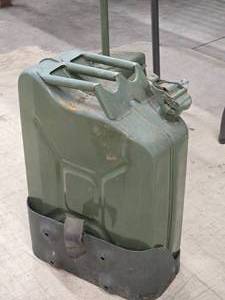 lot 246 image: Metal Military Gas Can 6 x 13 x 19