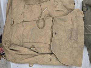 lot 265 image: Military Backpack  Tote 5 x 12 x 16