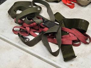 lot 288 image: Lot of (5) Military Belts  Straps (assorted)