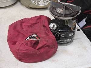 lot 291 image: Coleman Model 400A Outdoor Portable Camp Stove with Carry Bag