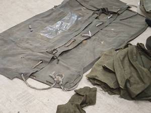 lot 299 image: Military Storage Cover  Burlap Bags