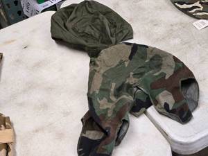 lot 303 image: Lot of (2) Military HeadHelmet Covers