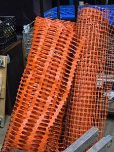 lot 382 image: Lot of (3) Assorted Rolls of Plastic Fencing