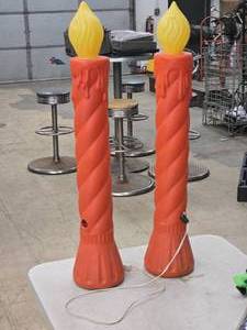 lot 392 image: Lot of (2) 35 12 Candle Shaped Lights