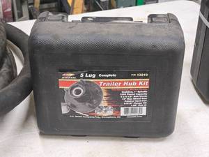lot 407 image: Smith 5-Lug Complete Trailer Hub Kit with Plastic Case