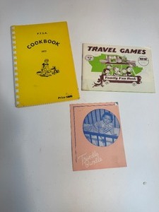 lot 20 image: Vintage Manual, Cook Book, & Family Fun Road Trip Book