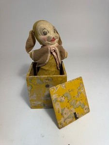 lot 71 image: 1920s Rare Antique Jack In The Box Toy