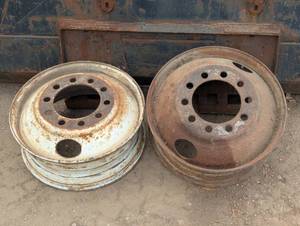 lot 28 image: Pair of Semi Rims - Very Heavy - 24.5 - 10 Hole
