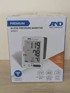 lot 19 image: A&D Medical Essential One Wrist Blood Pressure Monitor for Home Use