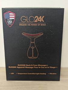 lot 22 image: GLO24K Skin Rejuvenation LED Beauty Device - Neck and Face
